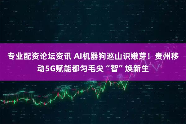 专业配资论坛资讯 AI机器狗巡山识嫩芽！贵州移动5G赋能都匀毛尖“智”焕新生